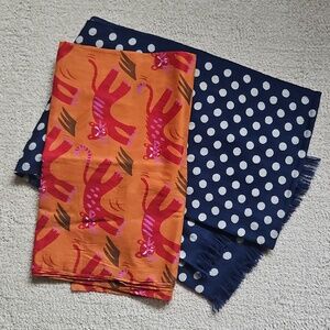 Two long scarves: Gudrun Sjoden & Boden